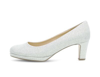 Décolleté con plateau argento