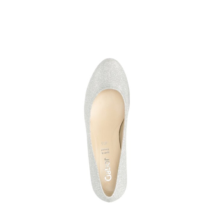 Plateau Pumps silber #5