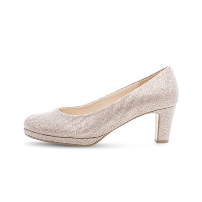 Platåpumps rosa