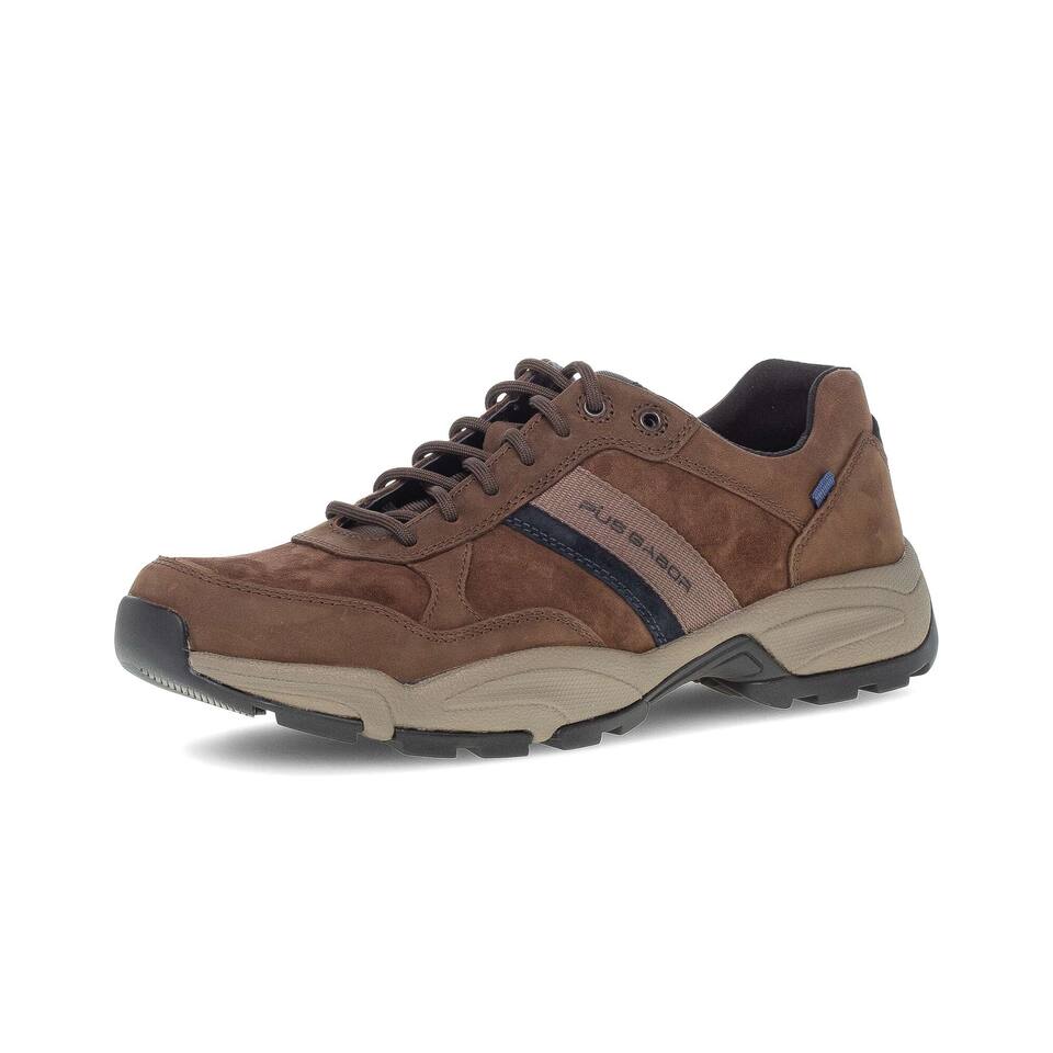 Gabor Mannen Lage sneakers; Suède; bruin; Blokhak; Rubber/EVA-zool