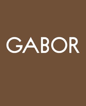 Weißer Gabor Schriftzug auf braunem Hintergrund als Markenlogo. | © Gabor Shoes GmbH, Rosenheim