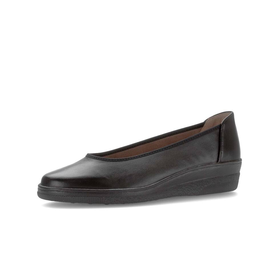 Gabor Damen sportliche Ballerinas; Glattleder in schwarz; flacher Absatz mit PU/TPU-Sohle