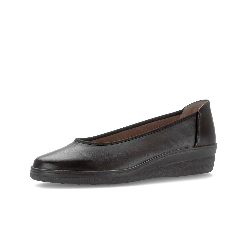Gabor Damen sportliche Ballerinas; Glattleder in schwarz; flacher Absatz mit PU/TPU-Sohle